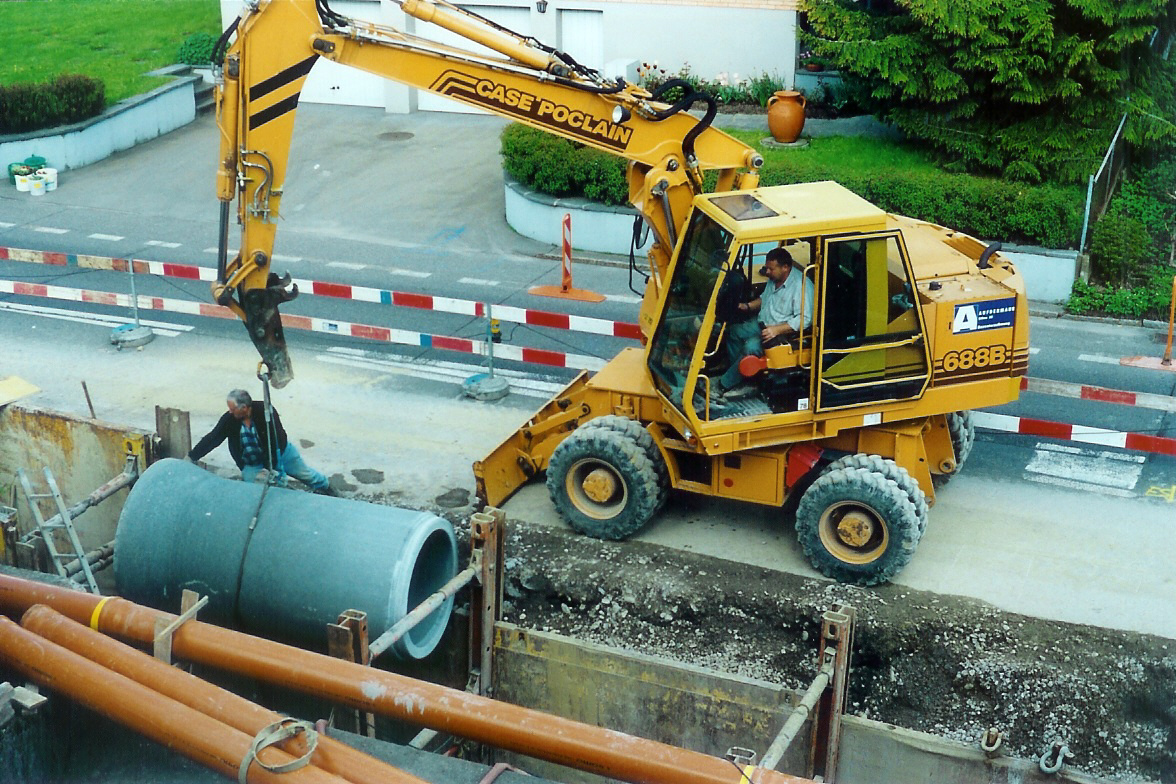 Pauli im Bagger